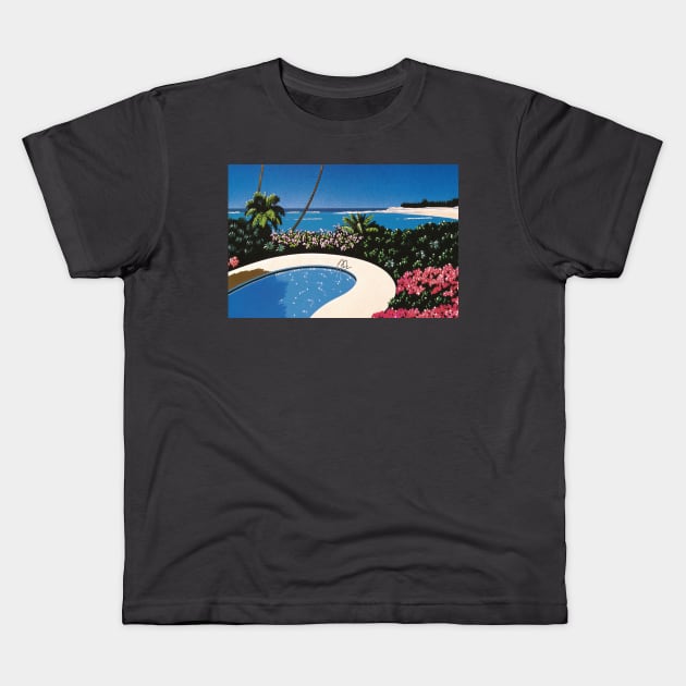 hiroshi nagai - Fall of Sound by Hiroshi Nagai Kids T-Shirt by QualityArtFirst